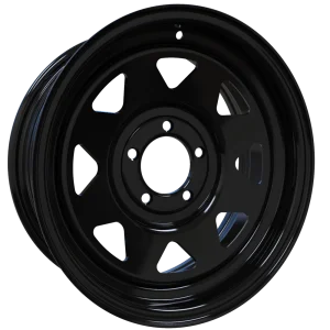 Envy Wheels – TRAILER STEEL SPOKE – Black – 15″x6″ 0mm – All weather Wheels – 200GBS-15545